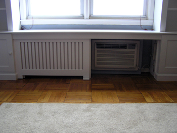 radiator cover door open